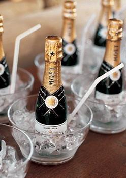 שמפניה לחתונה: עיצוב אלגנטי של בקבוקים לחג!